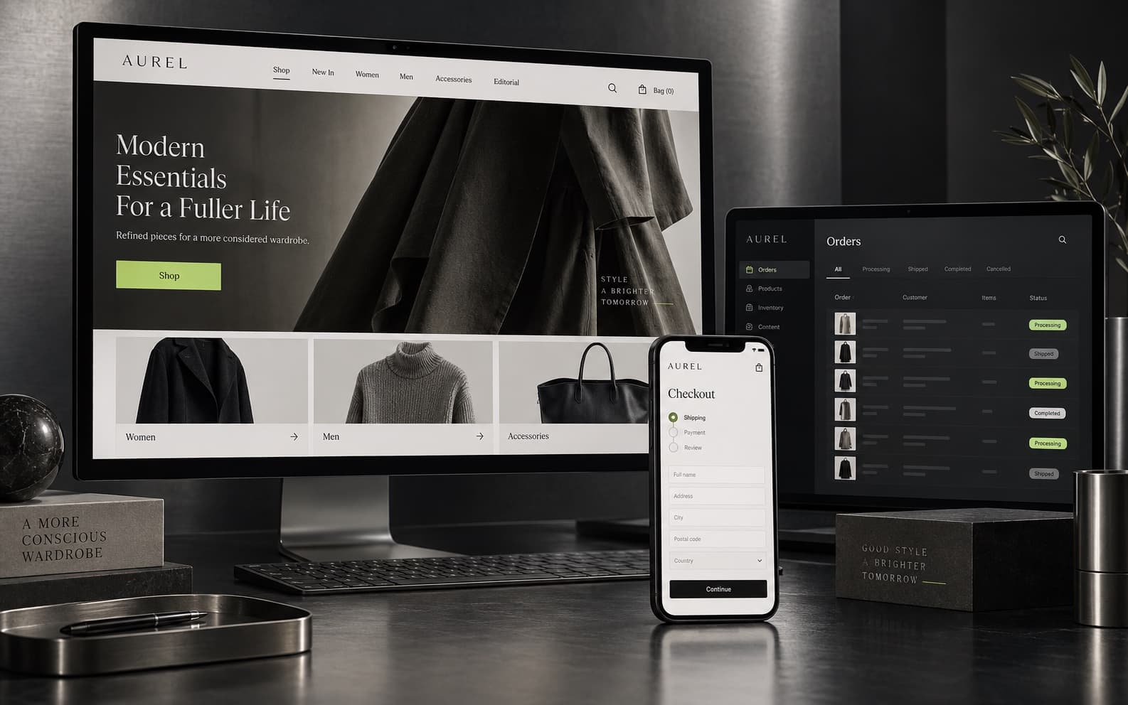 Aurel Commerce Platform interface view 1
