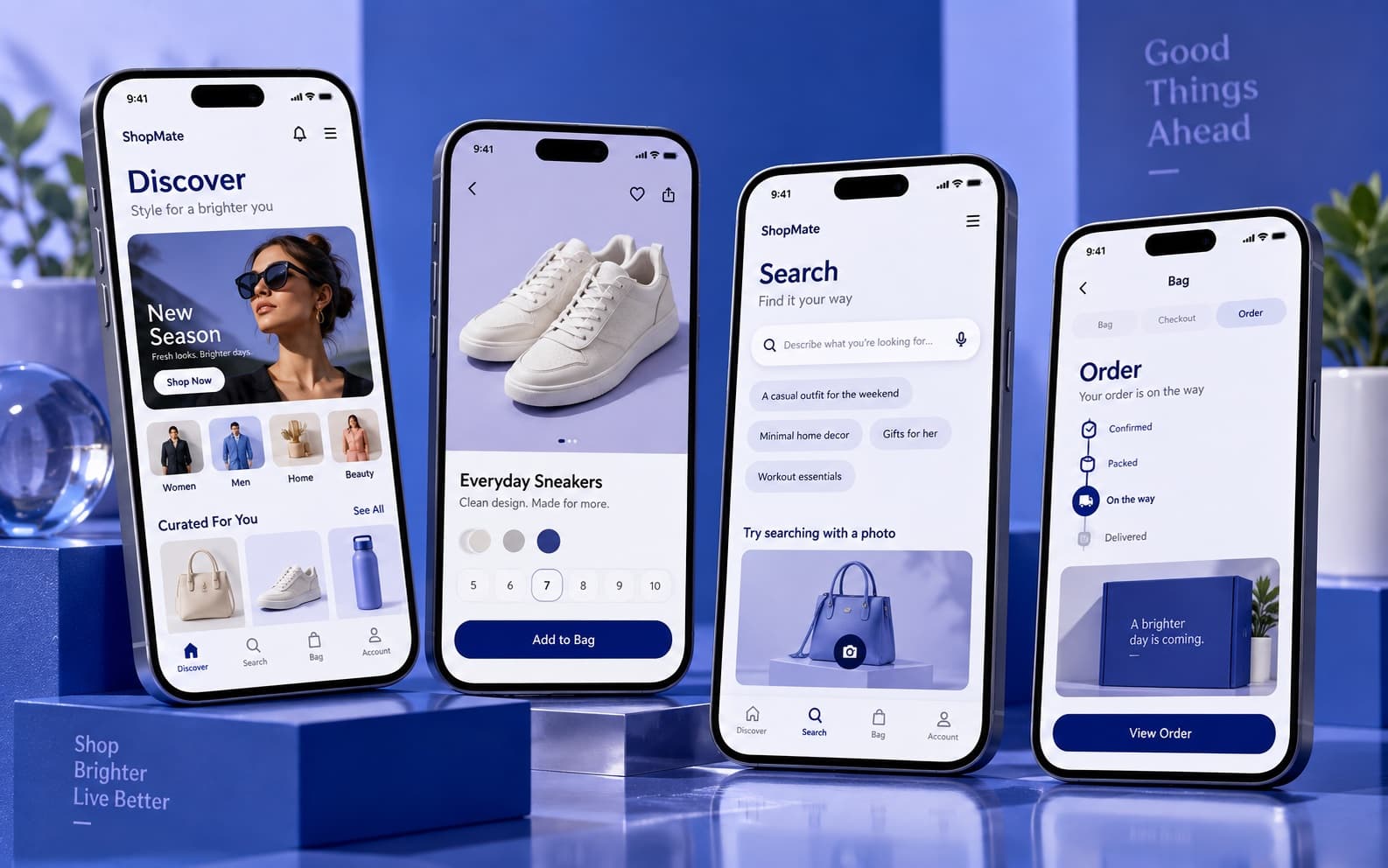 ShopMate Mobile Commerce interface view 1